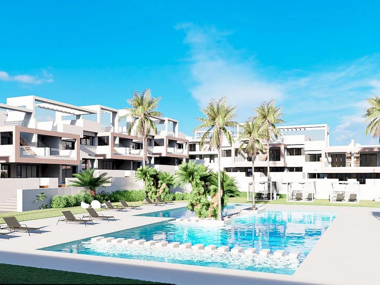 2 soveværelse Rækkehus til salg i Benidorm med swimmingpool - € 369.900 (Ref: 9586774)