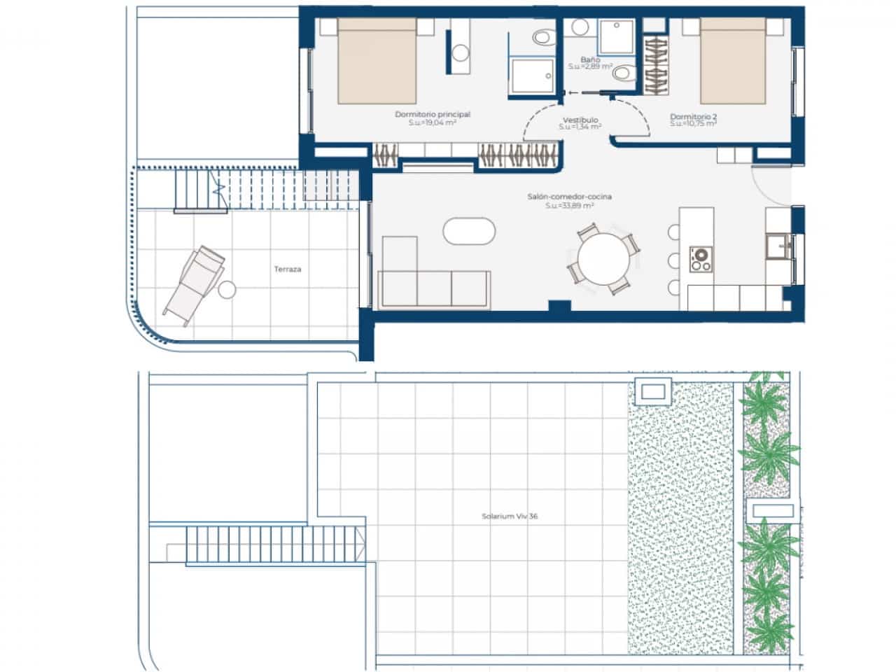 3 makuuhuone Kattohuoneisto myytävänä paikassa Banos y Mendigo mukana uima-altaan - 475 000 € (Ref: 9591627)