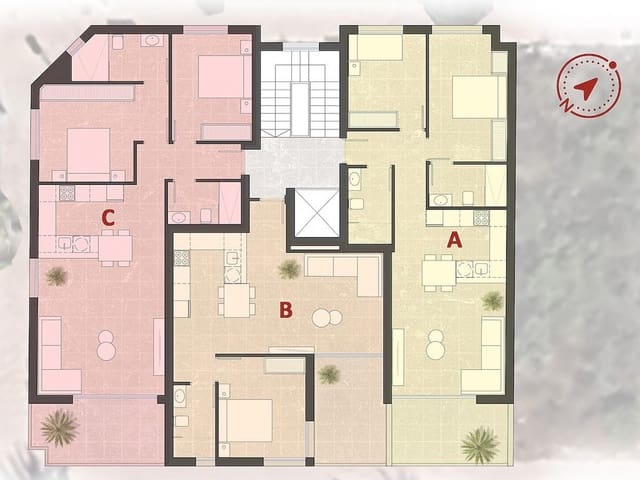 2 slaapkamer Appartement te koop in Lo Pagan, San Pedro del Pinatar met zwembad - € 229.900 (Ref: 9608313)