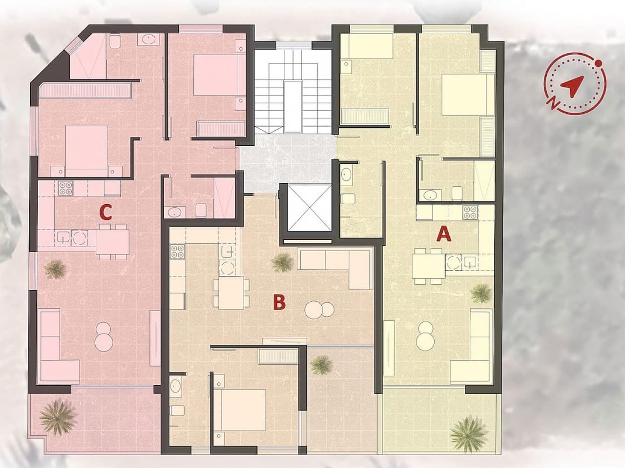 2 soveværelse Penthouse til salg i Lo Pagan med swimmingpool - € 259.900 (Ref: 9608315)