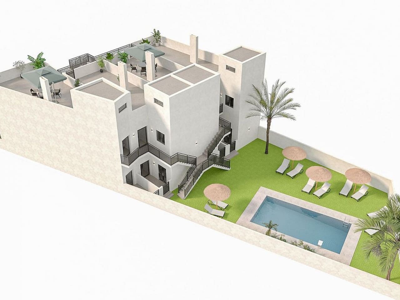 2 camera da letto Villetta a Schiera in vendita in Hondon de las Nieves con piscina - 136.900 € (Rif: 9608316)