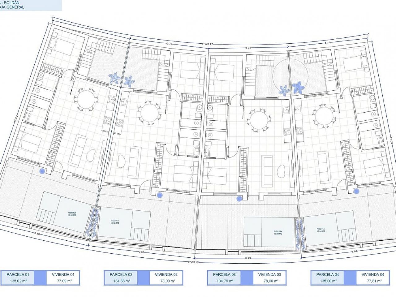 Chalet de 2 habitaciones en Roldan en venta con piscina - 274.900 € (Ref: 9608317)