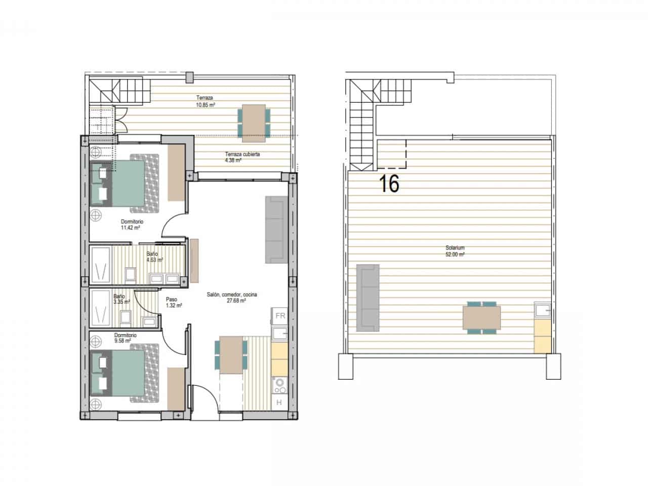 2 slaapkamer Appartement te koop in San Cayetano met zwembad - € 226.900 (Ref: 9611751)