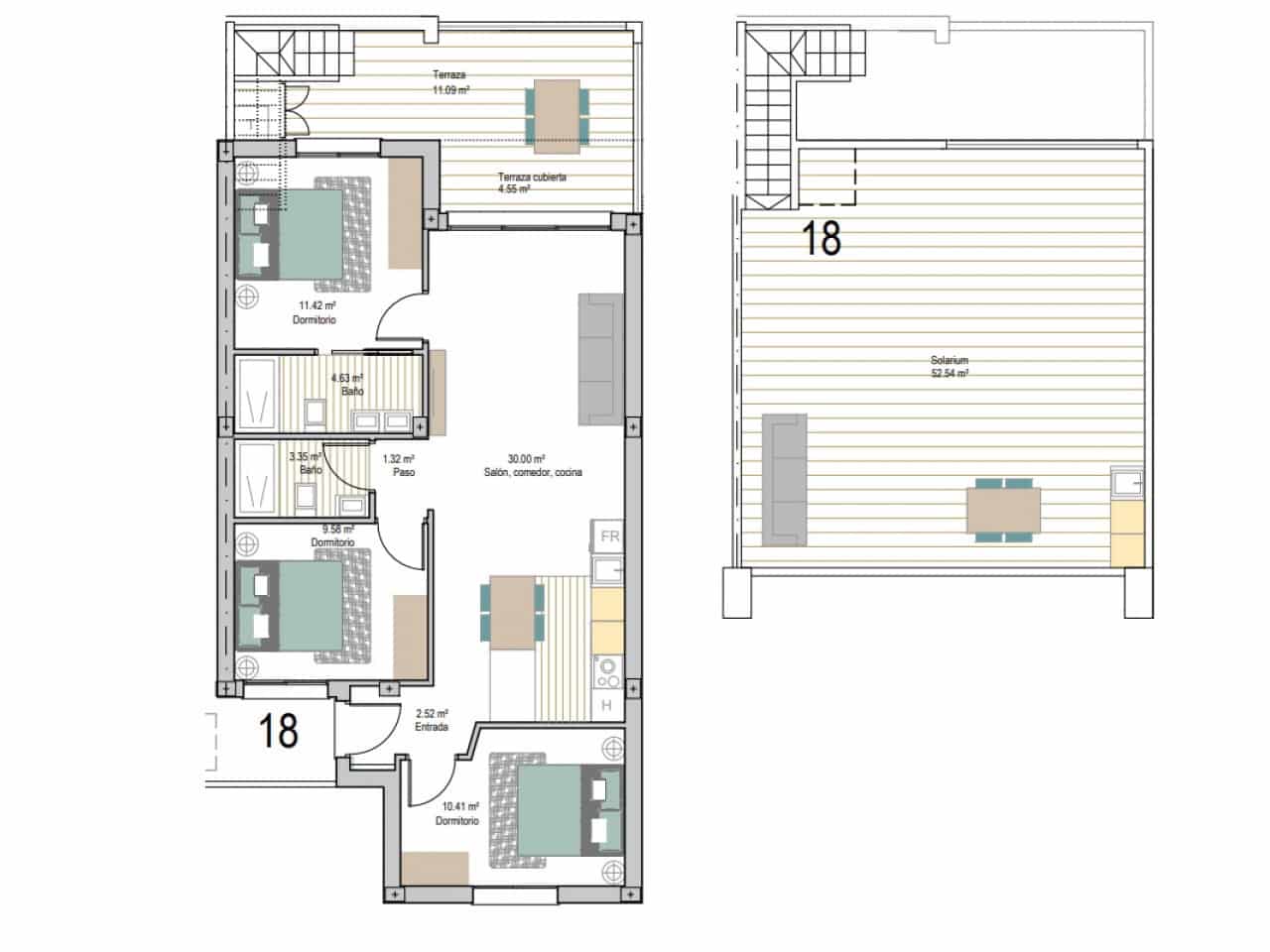 2 slaapkamer Appartement te koop in San Cayetano met zwembad - € 226.900 (Ref: 9611751)