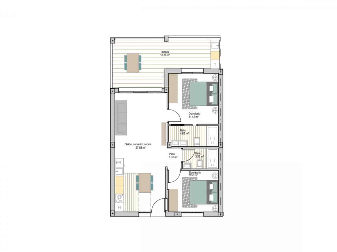 3 sypialnia Apartament na sprzedaż w San Cayetano z basenem - 246 900 € (Ref: 9611752)