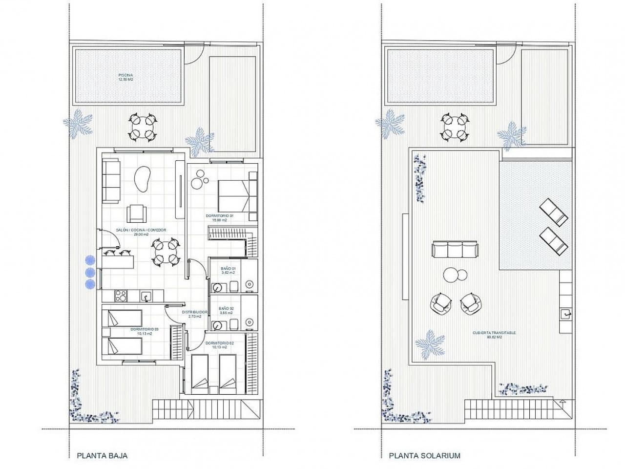 Chalet de 3 habitaciones en Torre-Pacheco en venta con piscina - 259.900 € (Ref: 9611757)