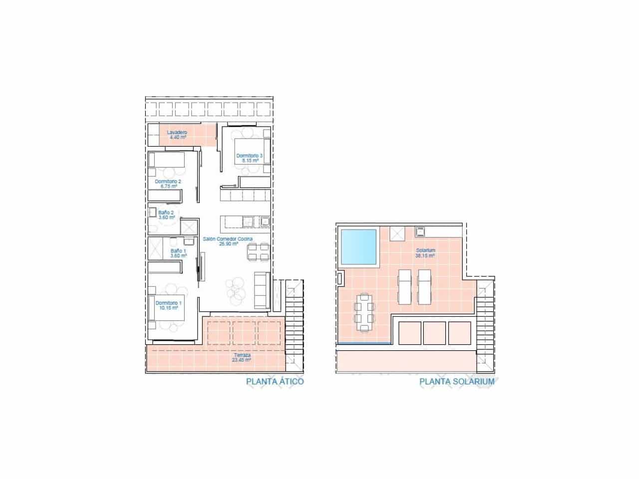 3 bedroom Apartment for sale in Pilar de la Horadada with pool - € 294,900 (Ref: 9616258)