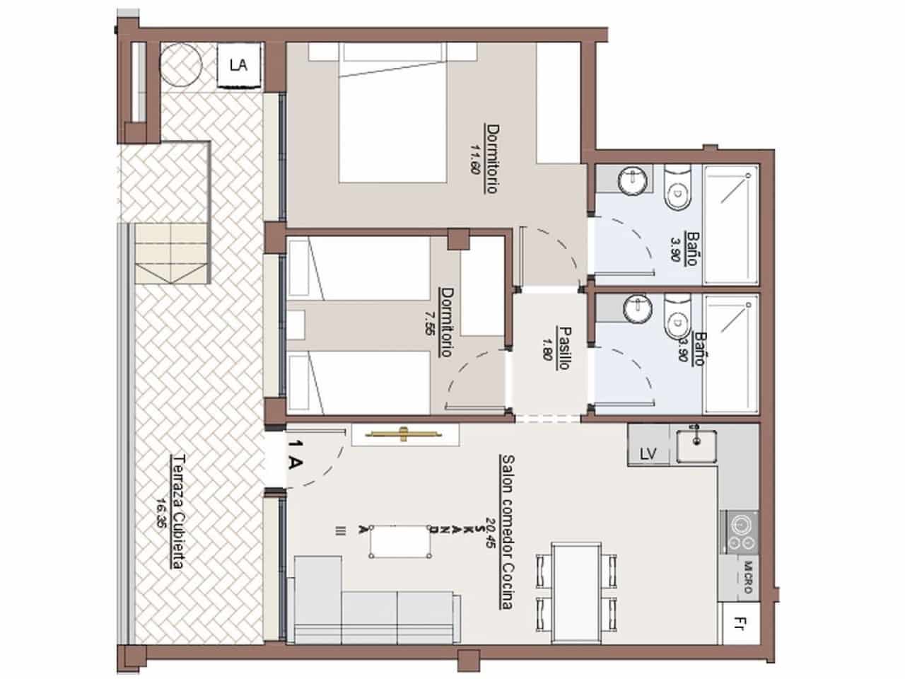 2 chambre Appartement à vendre à Torrevieja avec piscine - 249 000 € (Ref: 9627884)