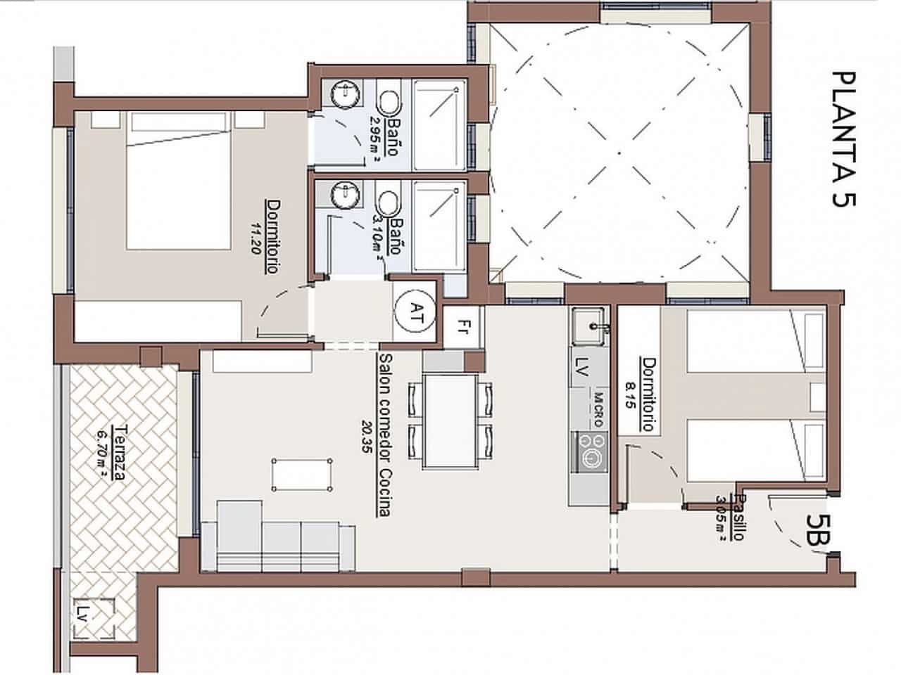 2 chambre Appartement à vendre à Torrevieja avec piscine - 249 000 € (Ref: 9627884)