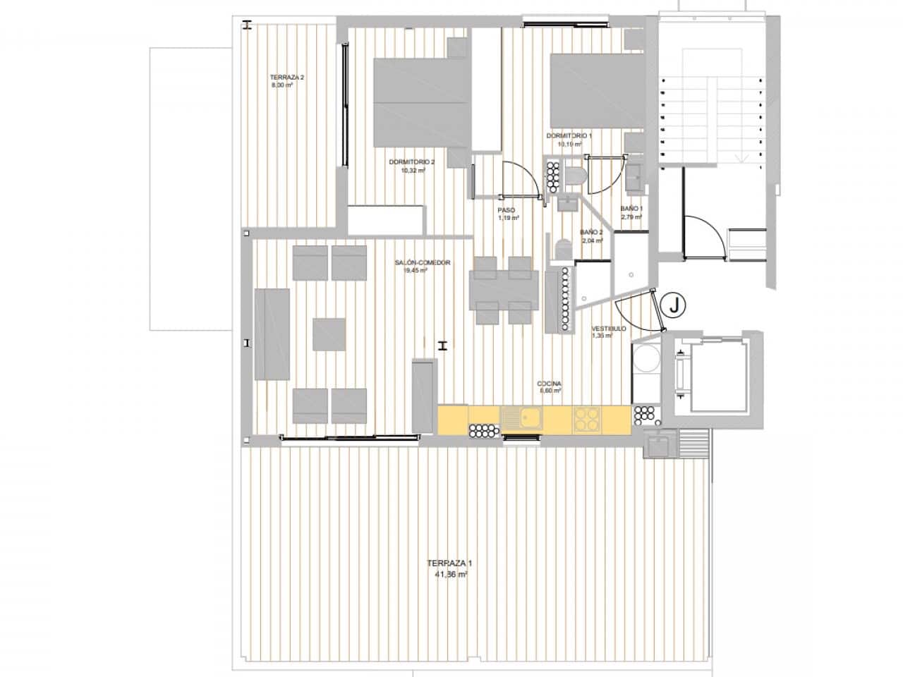 2 bedroom Penthouse for sale in Guardamar del Segura with pool - € 445,000 (Ref: 9645450)