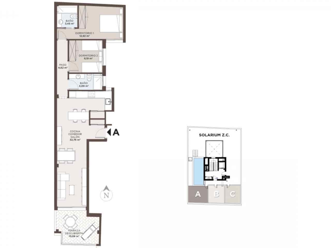 2 chambre Penthouse à vendre à Torrevieja avec piscine - 310 000 € (Ref: 9652270)