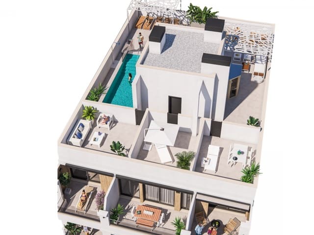 2 chambre Penthouse à vendre à Torrevieja avec piscine - 310 000 € (Ref: 9652270)