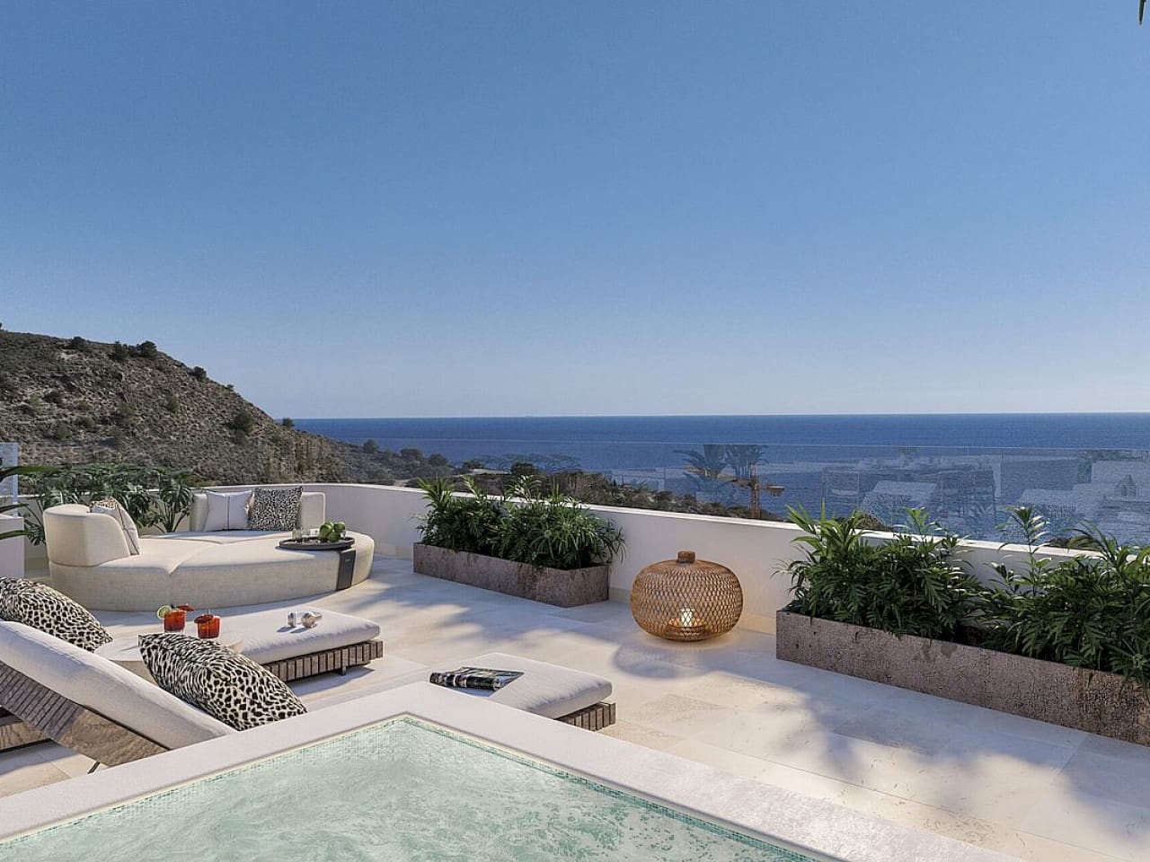 Ático de 2 habitaciones en La Villajoyosa / Vila Joiosa en venta con piscina - 655.000 € (Ref: 9691293)