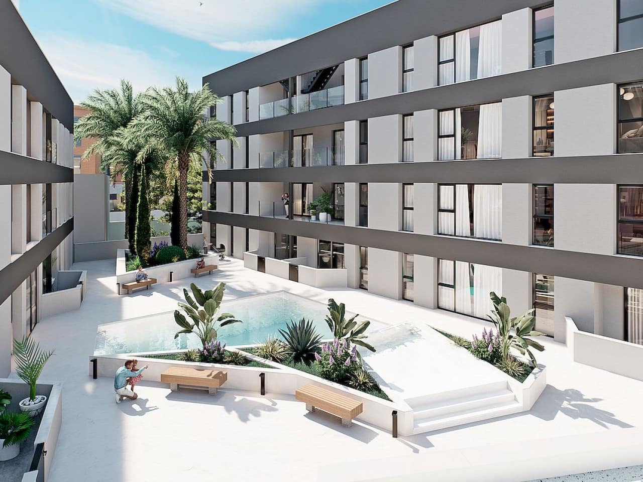 1 soveværelse Penthouse til salg i Lo Pagan med swimmingpool garage - € 211.000 (Ref: 9691297)