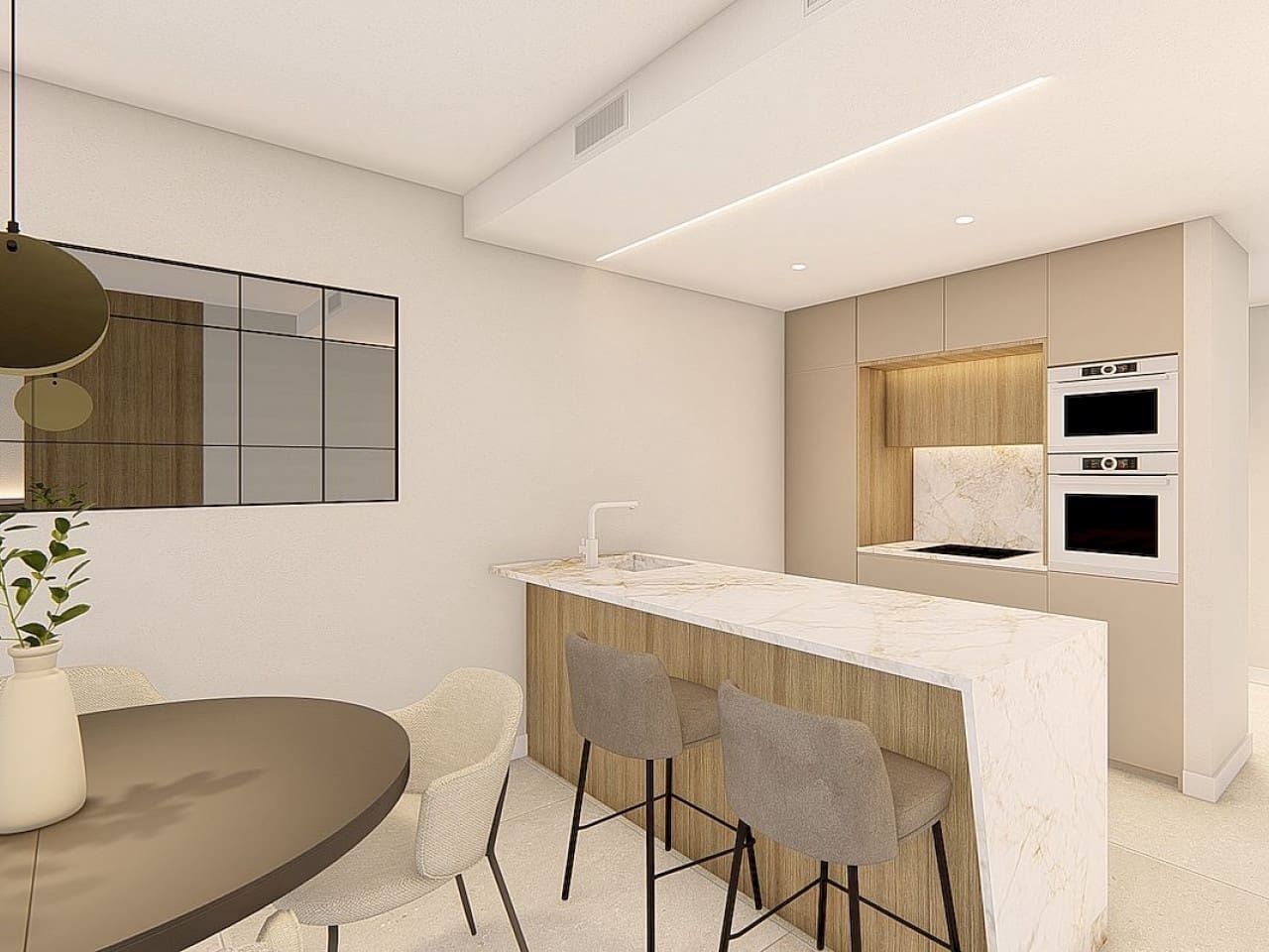 2 soveværelse Penthouse til salg i Los Alcazares med swimmingpool - € 359.000 (Ref: 9712405)