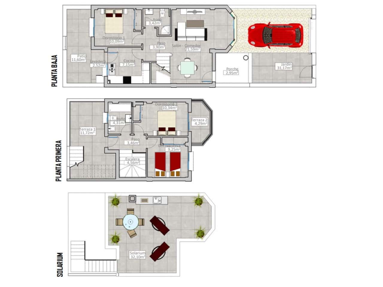 3 soveværelse Rækkehus til salg i Cox med swimmingpool - € 235.000 (Ref: 9712411)