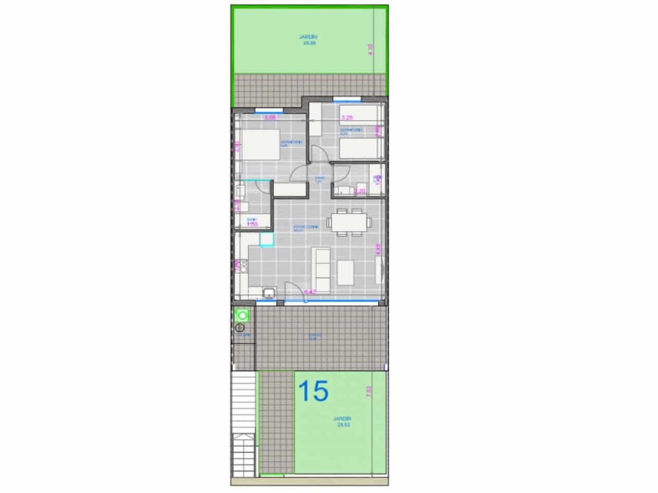 3 soveværelse Rækkehus til salg i Pilar de la Horadada med swimmingpool garage - € 375.000 (Ref: 9715164)