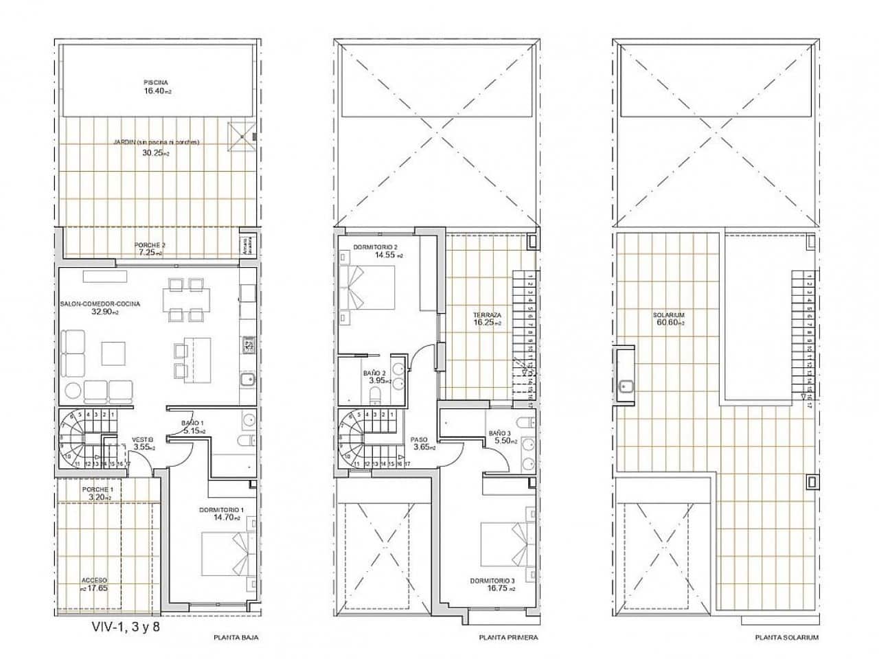 3 camera da letto Casa in vendita in San Javier con piscina - 299.900 € (Rif: 9720229)