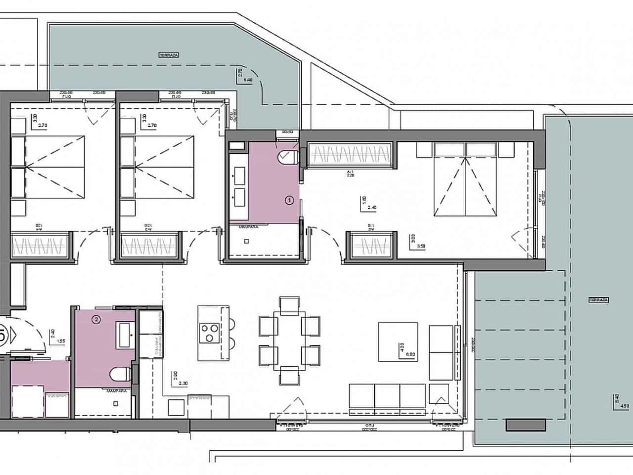 2 bedroom Apartment for sale in Calpe / Calp with pool - € 699,000 (Ref: 9722192)