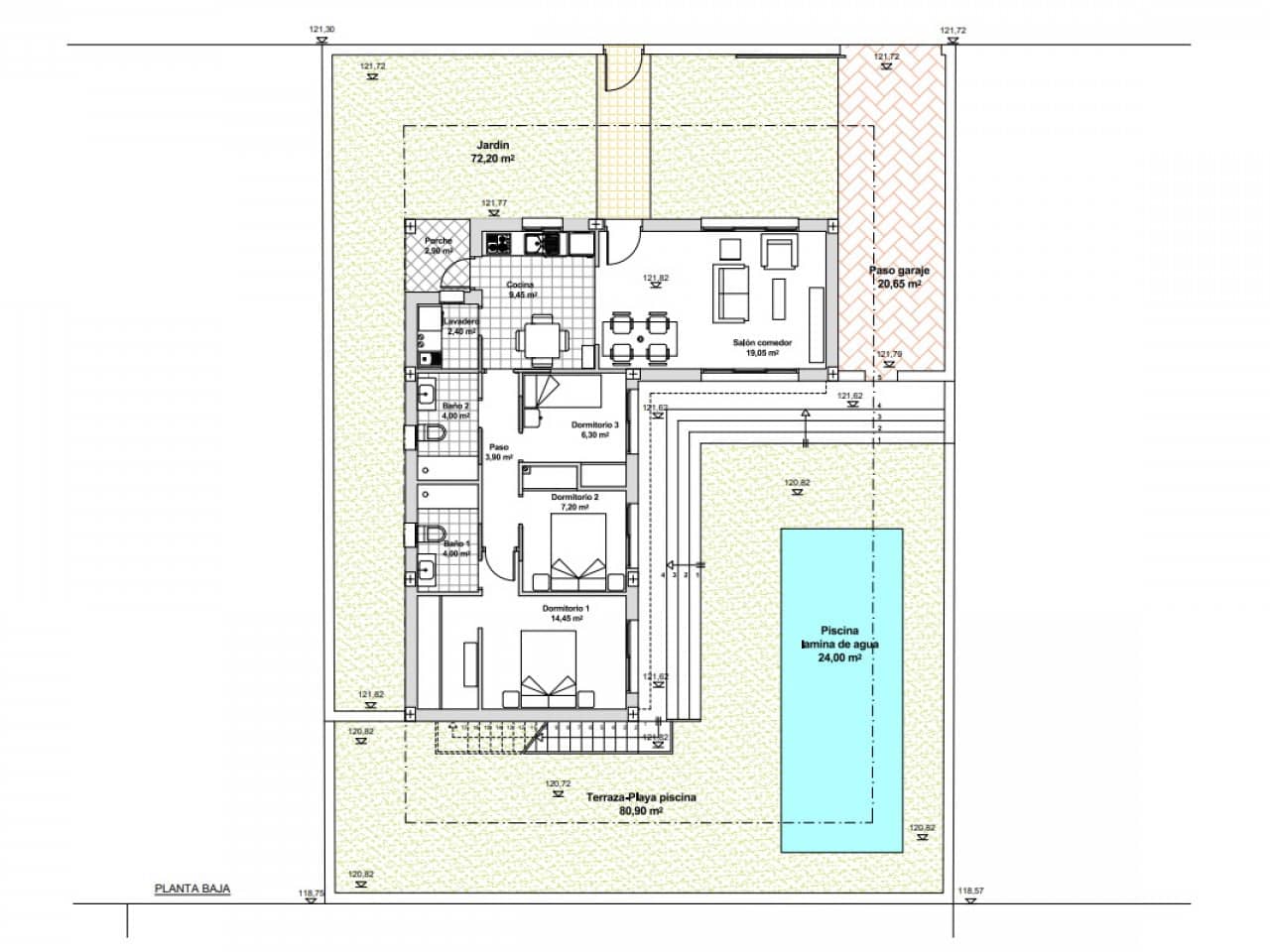 4 bedroom Villa for sale in Mazarron with pool - € 299,000 (Ref: 9722194)