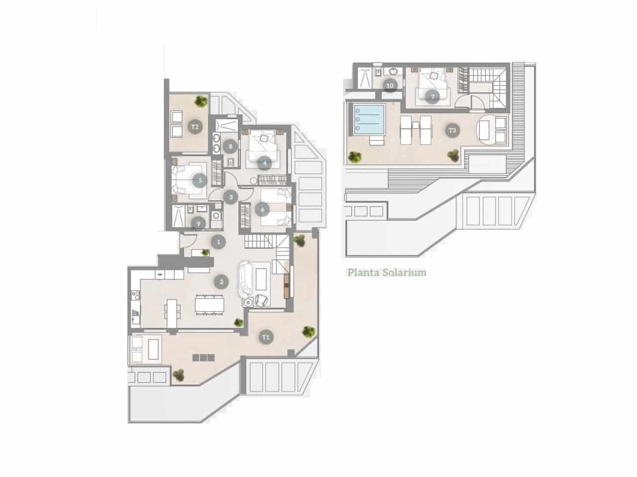 4 soveværelse Penthouse til salg i Calpe / Calp med swimmingpool garage - € 995.000 (Ref: 9735838)