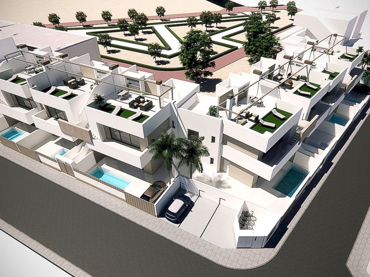 3 bedroom Terraced Villa for sale in Pilar de la Horadada with pool - € 291,500 (Ref: 9735839)