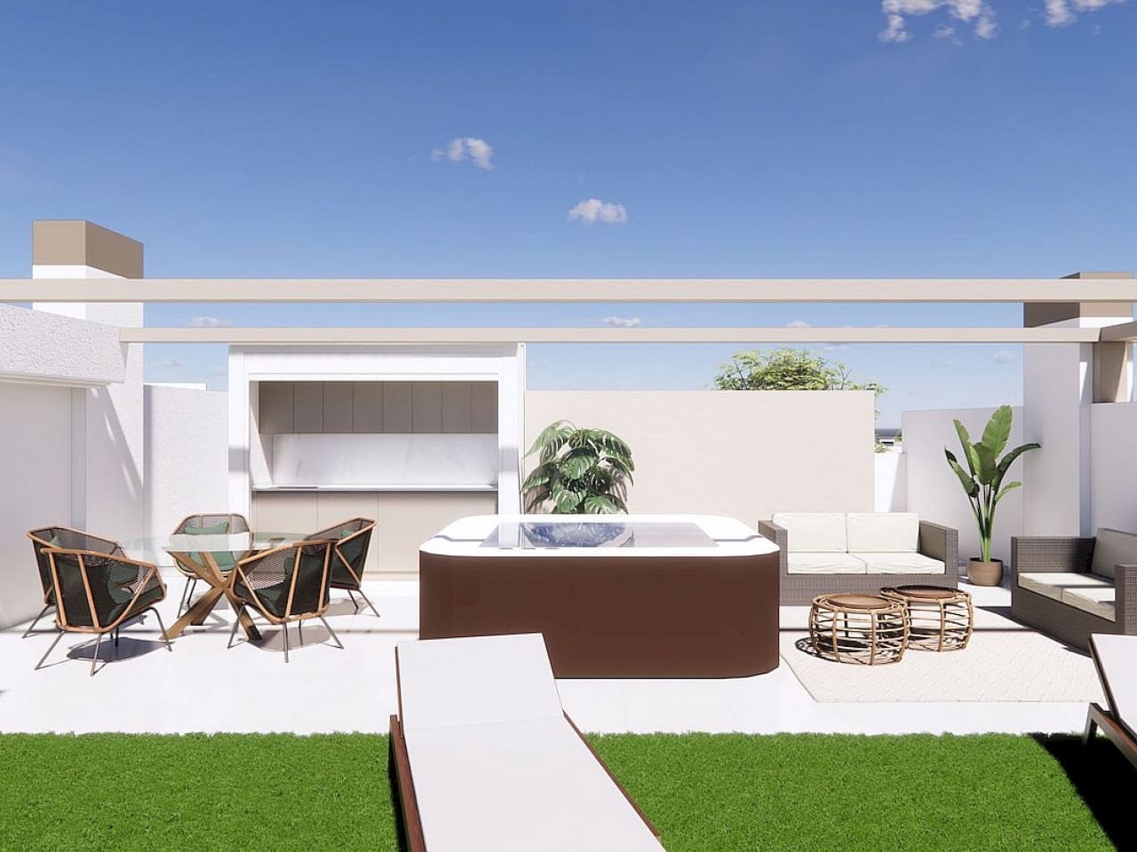 3 slaapkamer Rijtjeshuis te koop in Pilar de la Horadada met zwembad - € 313.500 (Ref: 9735840)