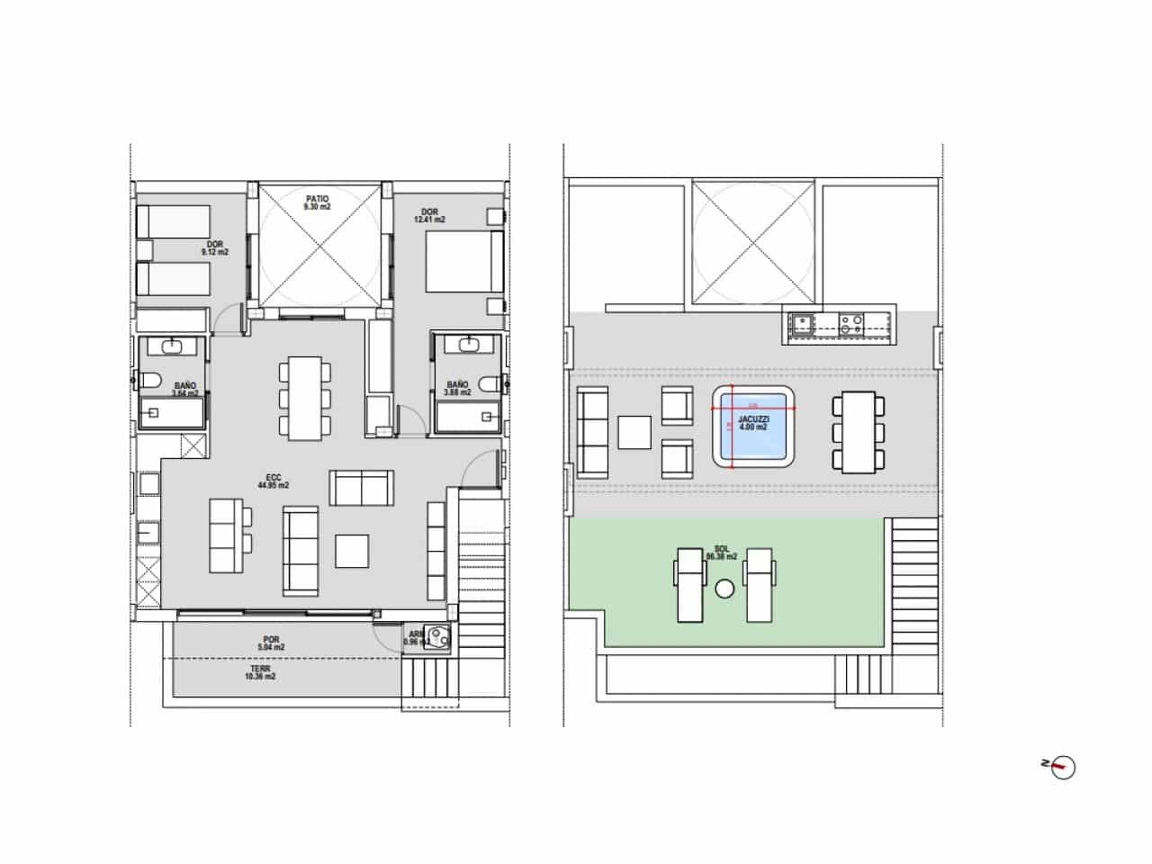 3 slaapkamer Rijtjeshuis te koop in Pilar de la Horadada met zwembad - € 313.500 (Ref: 9735840)