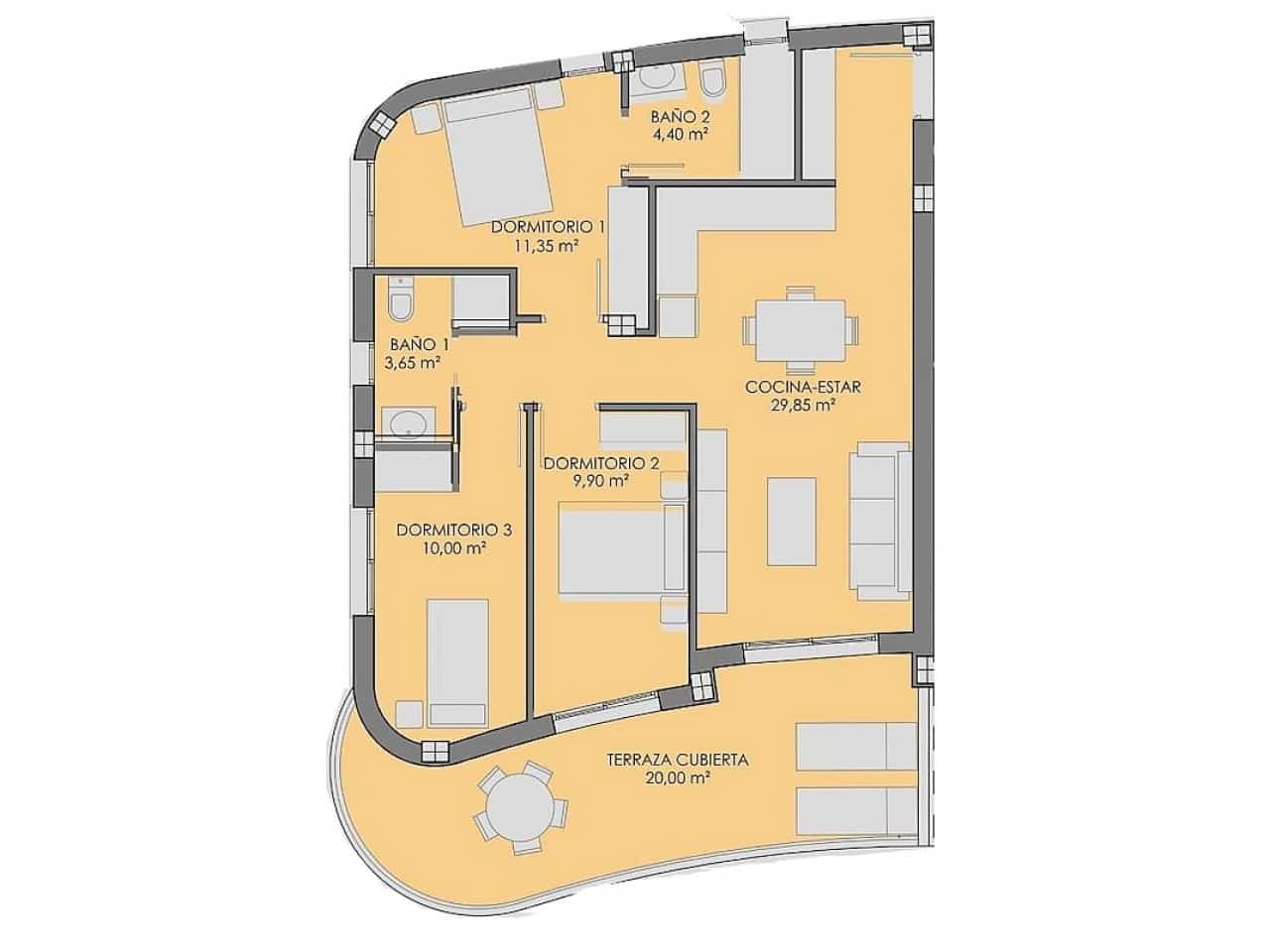 3 chambre Appartement à vendre à Los Alcazares avec piscine garage - 329 900 € (Ref: 9739096)