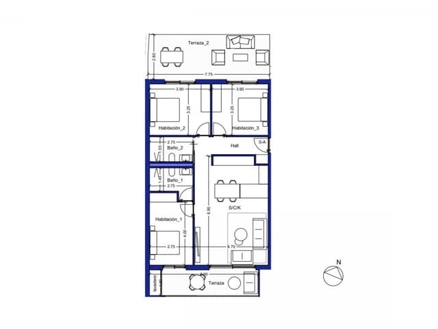 2 soverom Penthouse til salgs i La Villajoyosa / Vila Joiosa med svømmebasseng garasje - € 519 750 (Ref: 9758909)