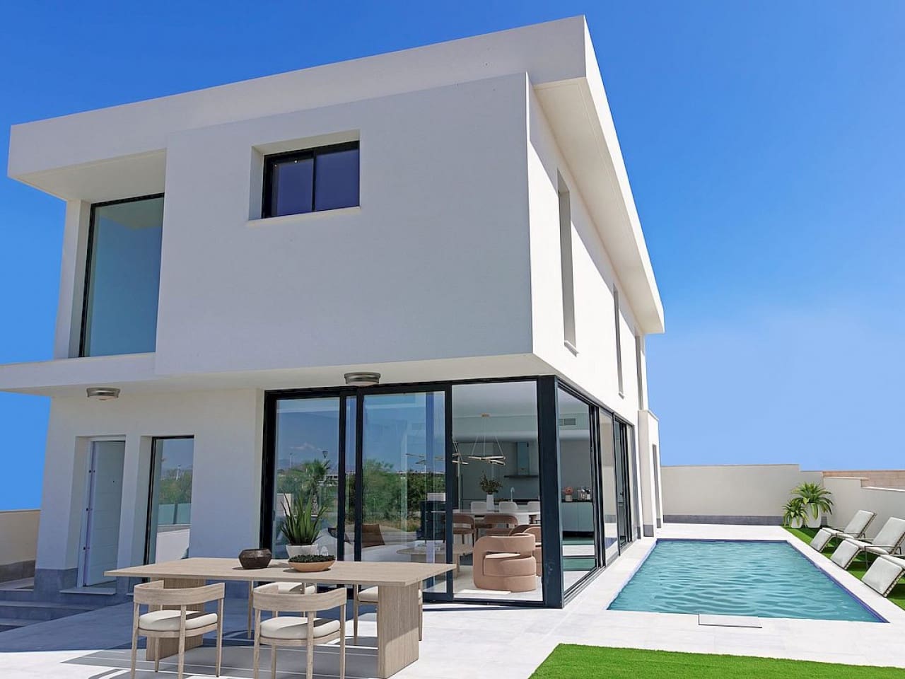 4 makuuhuone Huvila myytävänä paikassa Gran Alacant mukana uima-altaan - 805 000 € (Ref: 9758915)