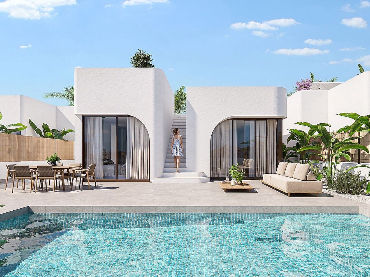 3 sypialnia Willa na sprzedaż w Los Alcazares z basenem garażem - 539 900 € (Ref: 9791291)