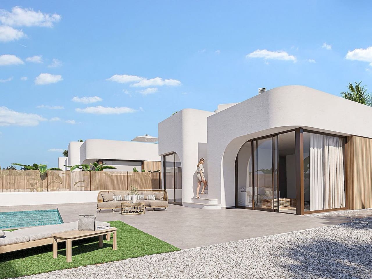 3 sypialnia Willa na sprzedaż w Los Alcazares z basenem garażem - 539 900 € (Ref: 9791291)