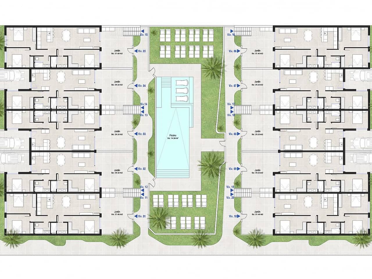 2 slaapkamer Rijtjeshuis te koop in Condado de Alhama met zwembad garage - € 240.000 (Ref: 9794988)
