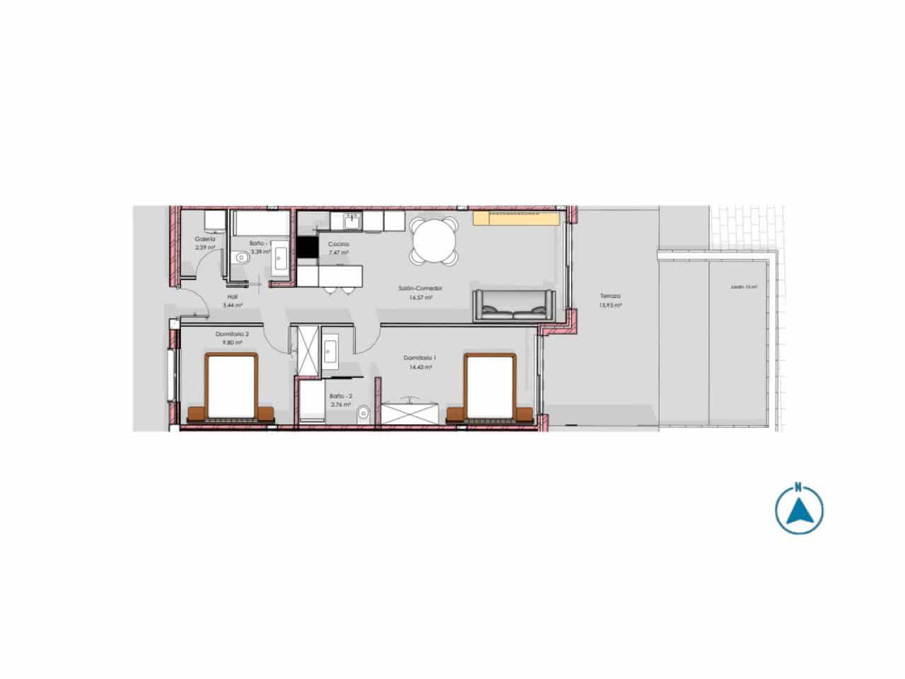 2 bedroom Apartment for sale in El Raso with pool garage - € 295,000 (Ref: 9797377)