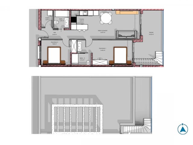 2 sypialnia Apartament na sprzedaż w El Raso, Guardamar del Segura z basenem garażem - 295 000 € (Ref: 9797377)