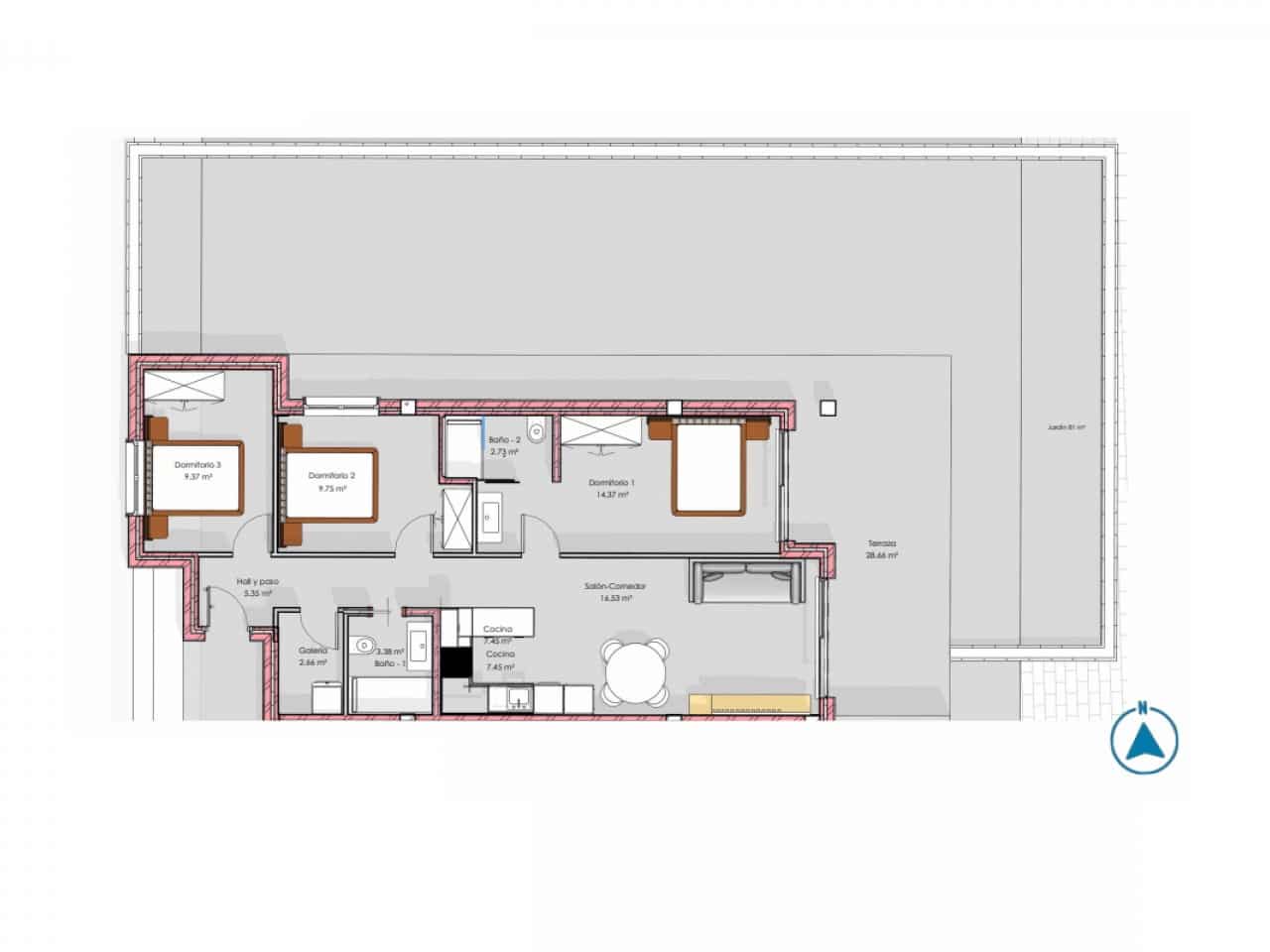 3 quarto Apartamento para venda em El Raso com piscina garagem - 315 000 € (Ref: 9797378)