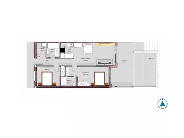 3 slaapkamer Appartement te koop in El Raso, Guardamar del Segura met zwembad garage - € 315.000 (Ref: 9797378)
