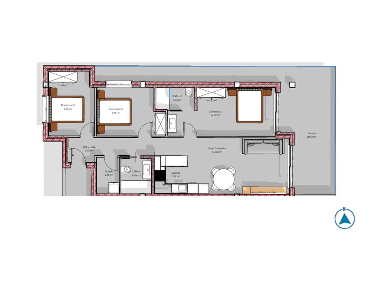 2 slaapkamer Penthouse te koop in El Raso met zwembad garage - € 345.000 (Ref: 9797381)