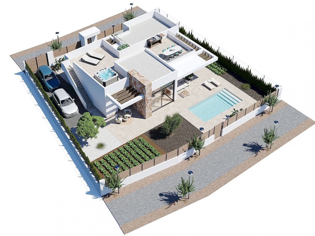 3 soveværelse Villa til salg i Hacienda del Alamo med swimmingpool - € 369.900 (Ref: 9804736)