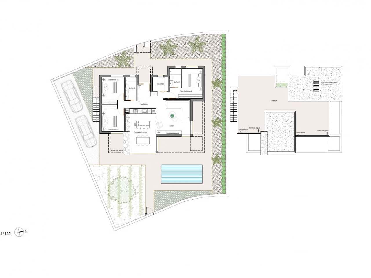 3 soveværelse Villa til salg i Hacienda del Alamo med swimmingpool - € 369.900 (Ref: 9804736)