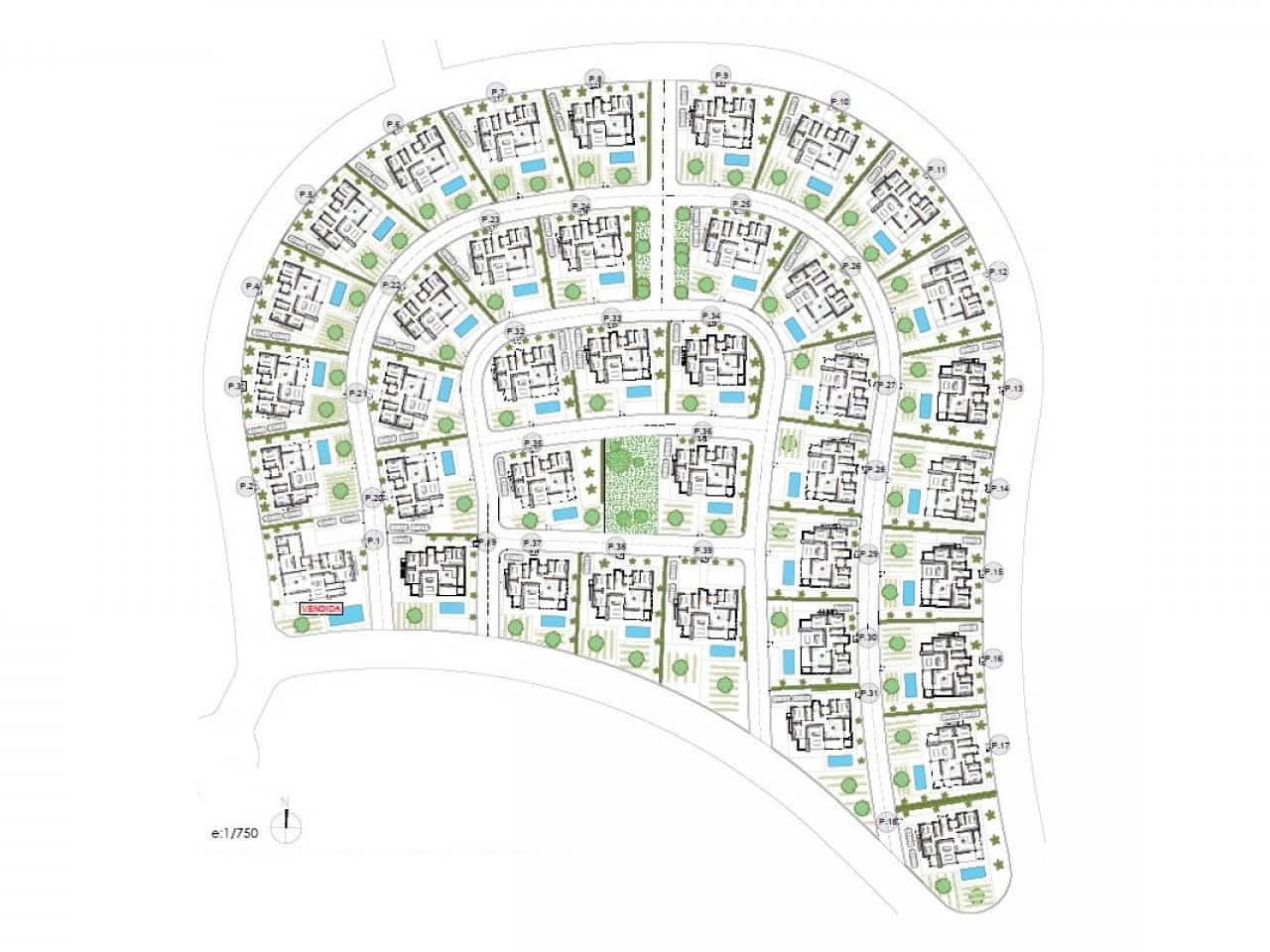 3 soveværelse Villa til salg i Hacienda del Alamo med swimmingpool - € 369.900 (Ref: 9804736)