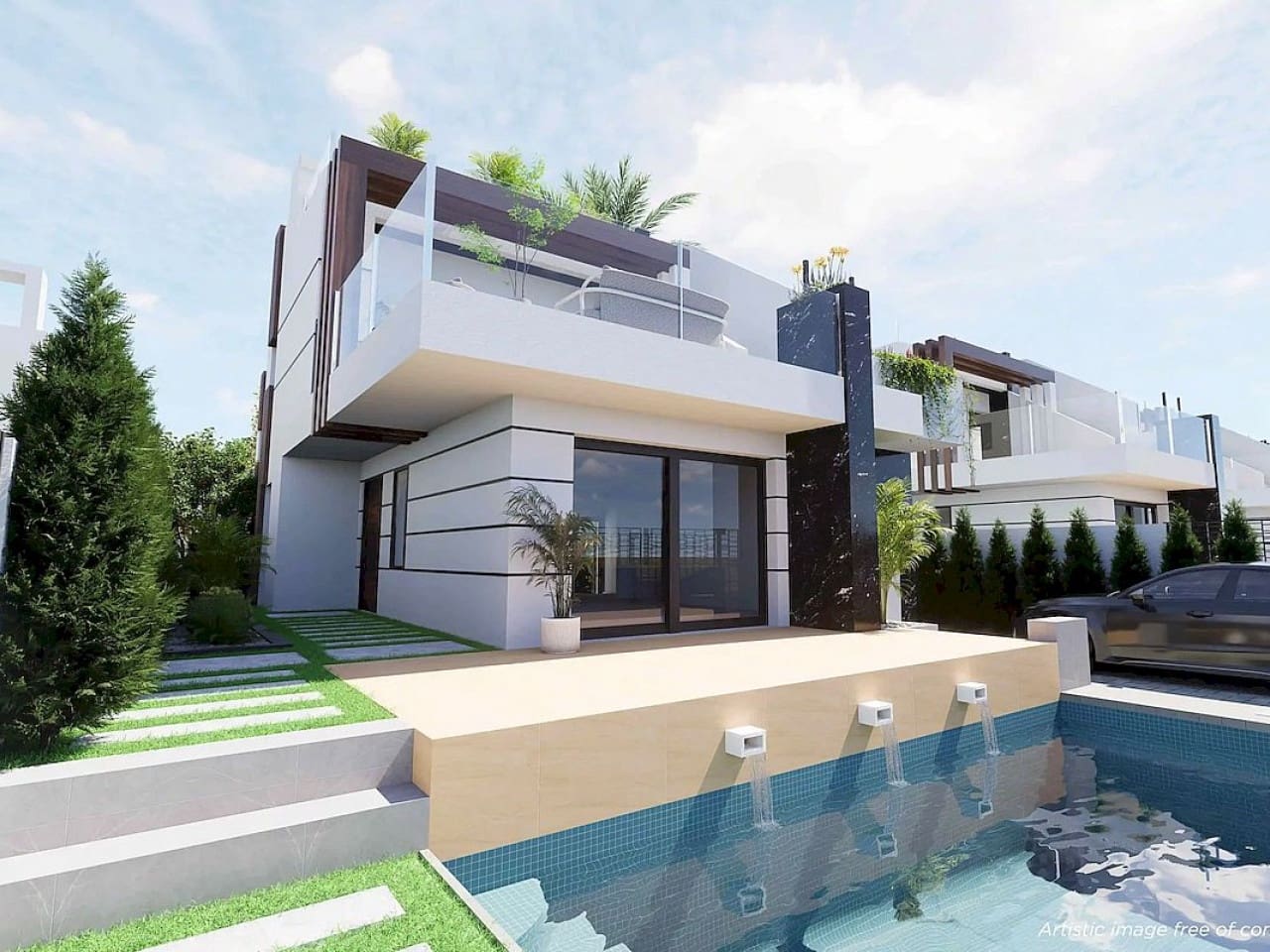 Chalet de 3 habitaciones en Los Alcázares en venta con piscina garaje - 669.500 € (Ref: 9804739)