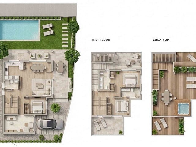 Chalet de 3 habitaciones en Los Alcázares en venta con piscina garaje - 669.500 € (Ref: 9804739)