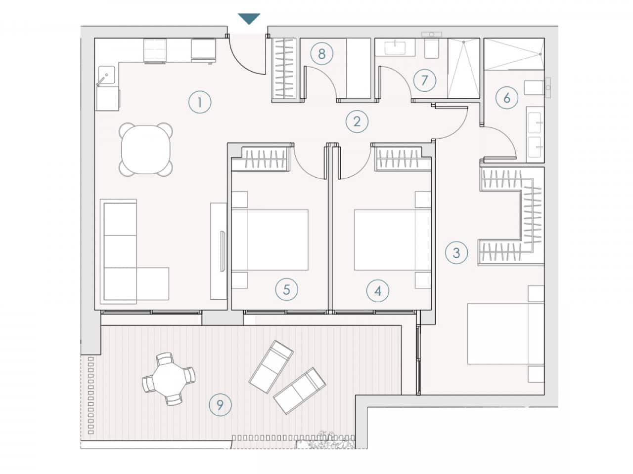 2 chambre Penthouse à vendre à Benijofar avec piscine garage - 410 000 € (Ref: 9829415)