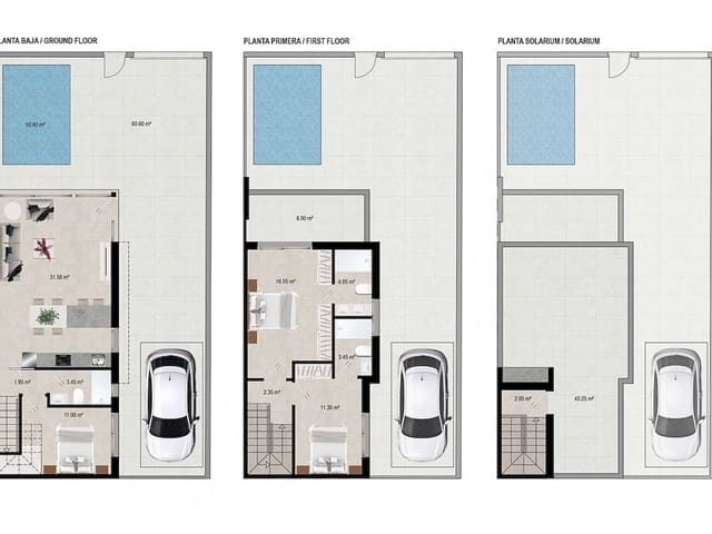 3 quarto Moradia para venda em Santiago de la Ribera, San Javier com piscina garagem - 376 500 € (Ref: 9829419)