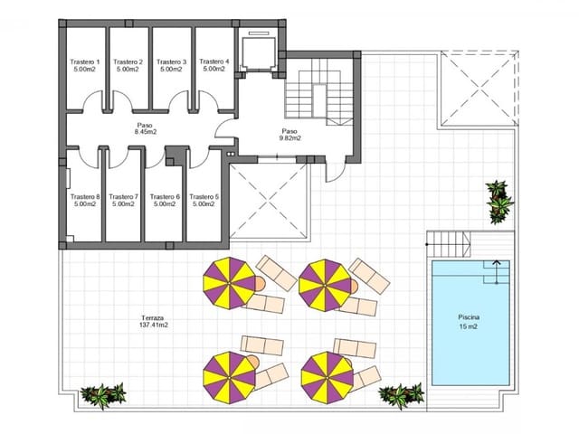 2 slaapkamer Appartement te koop in Lo Pagan, San Pedro del Pinatar met zwembad garage - € 259.900 (Ref: 9831962)