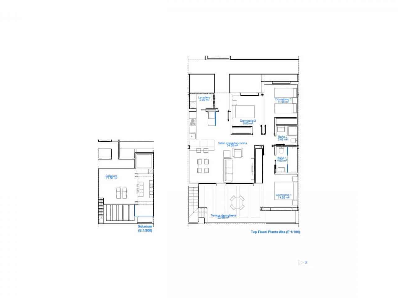 2 soverom Penthouse til salgs i Torre de la Horadada med svømmebasseng garasje - € 479 900 (Ref: 9833954)