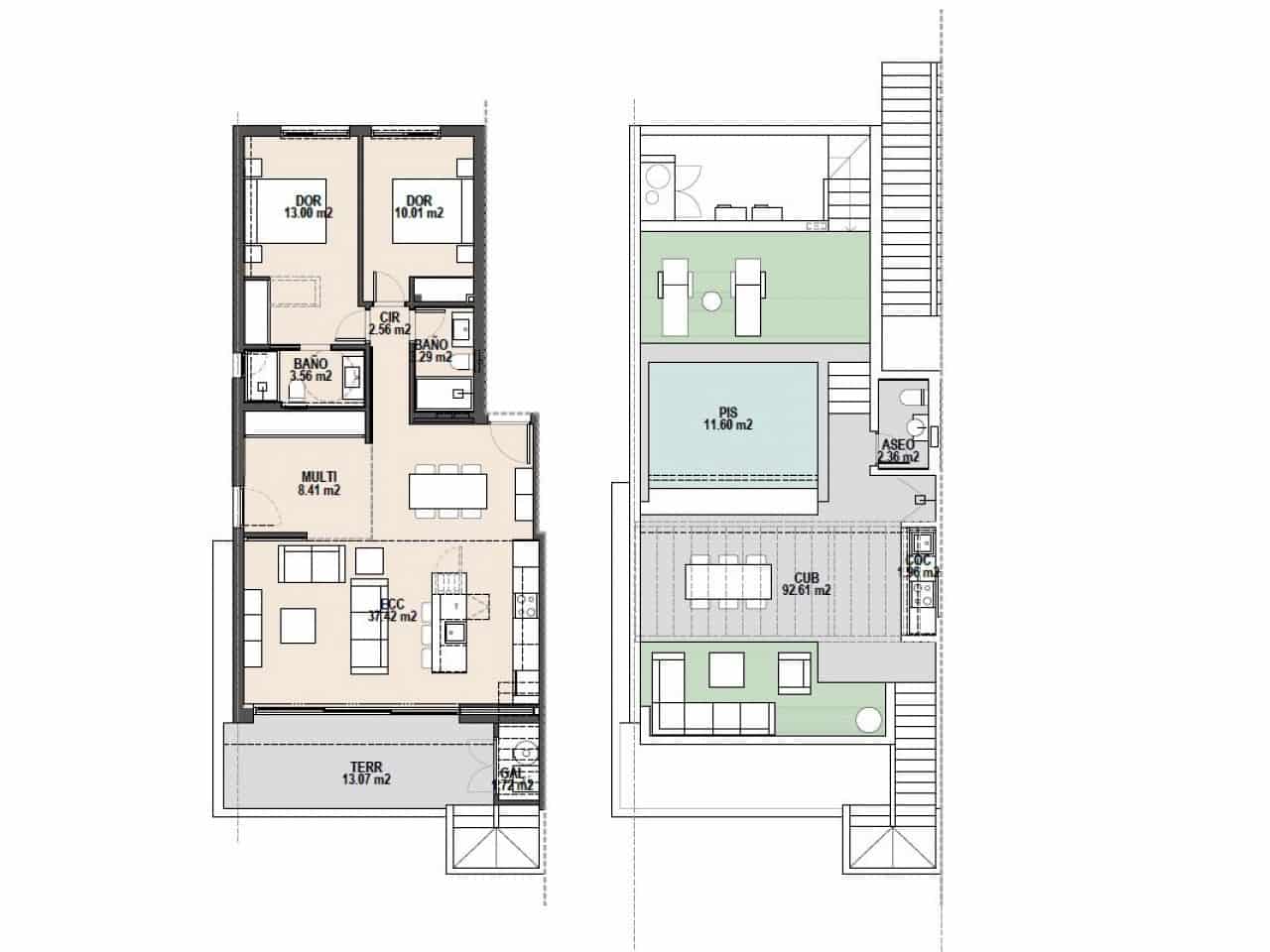 3 sypialnia Dom szeregowy na sprzedaż w Pilar de la Horadada z basenem garażem - 459 000 € (Ref: 9862075)