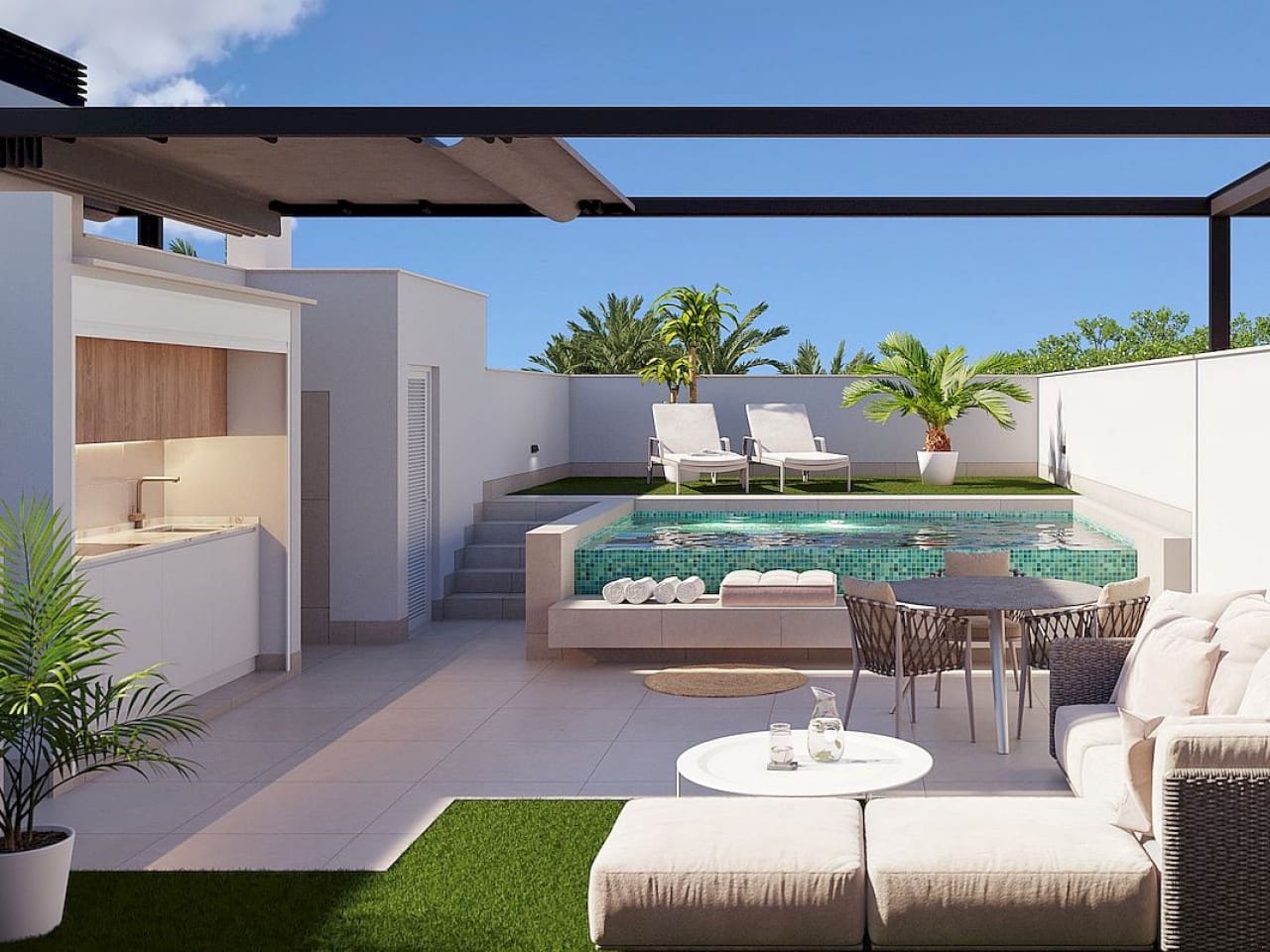 3 sypialnia Dom szeregowy na sprzedaż w Pilar de la Horadada z basenem garażem - 459 000 € (Ref: 9862075)